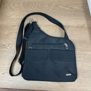 Travelon black anti theft bag. Only used once, like new